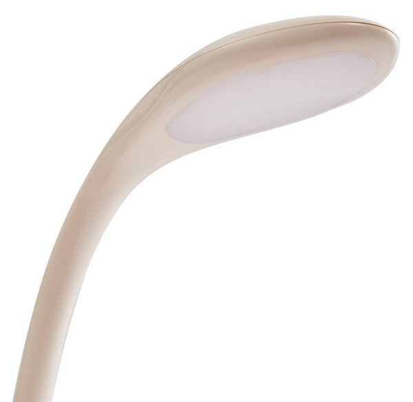 Lampa biurkowa LED Haas Lindby, możliwość ściemniania, kremowy / amber, pokój dziecięcy, tworzywo sztuczne, młodzieżowy