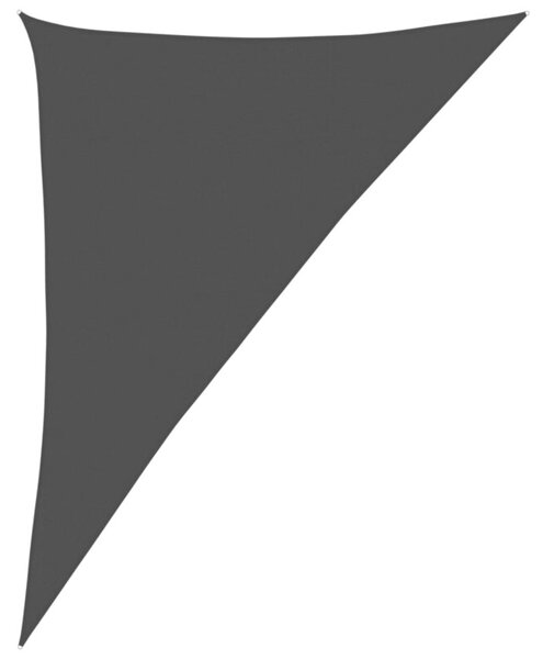 Żagiel przeciwsłoneczny, 160 g/m², czarny, 4x5x6,8 m, hdpe