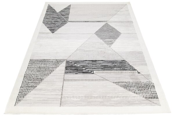 Nowoczesny dywan w symetryczny wzór - Amox 12X