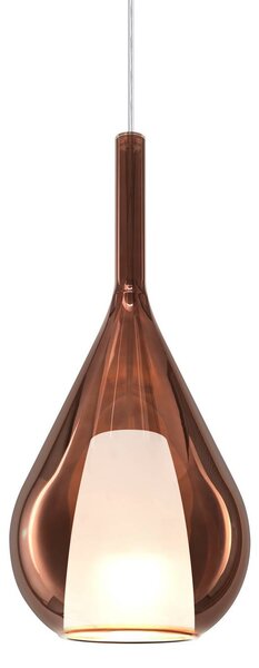 IDEAL LUX Lampa wisząca Kalique, możliwość ściemniania, miedziany, salon / jadalnia, tworzywo sztuczne, nowoczesny