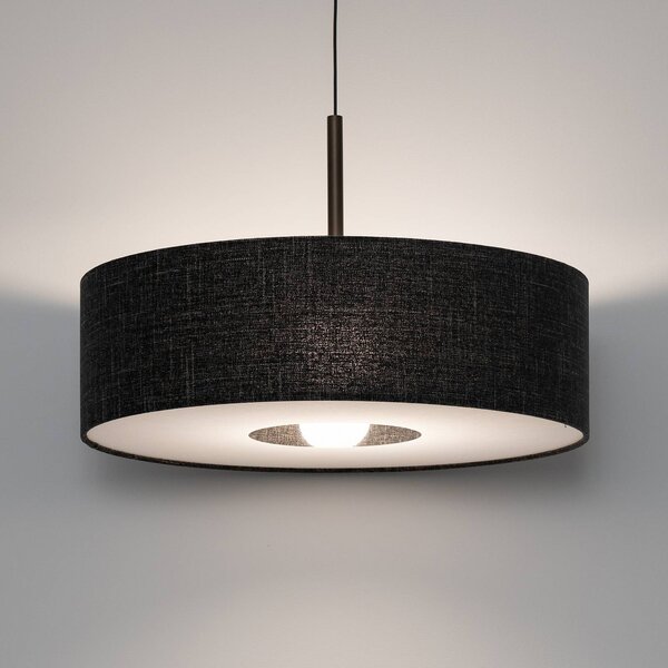 Lampa wisząca Amarela L Nowodvorski Lighting, możliwość ściemniania, czarny, salon / jadalnia, tkanina / materiał / jedwab, nowoczesny