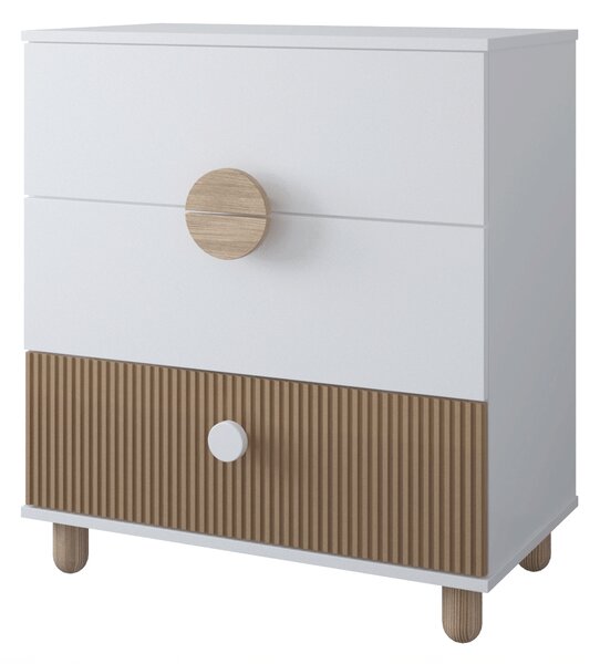 Zestaw mebli młodzieżowych Cozy LOFT Young biały - Łóżko 200x120, szafa, regał, komoda, biurko
