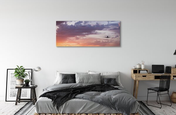 Obraz canvas na ścianę Lot wśród Nocnych Chmur