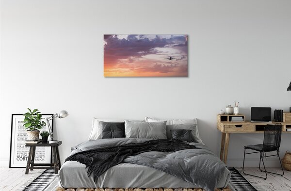 Obraz canvas na ścianę Lot wśród Nocnych Chmur