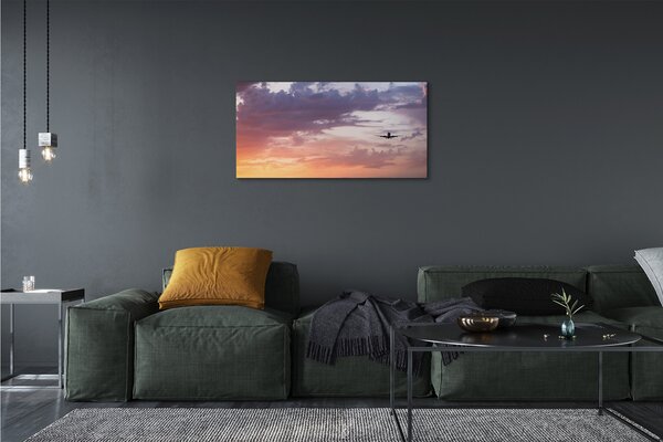 Obraz canvas na ścianę Lot wśród Nocnych Chmur