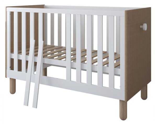 Zestaw mebli niemowlęcych Cozy LOFT Baby biały – łóżeczko, komoda, szafa, szafka
