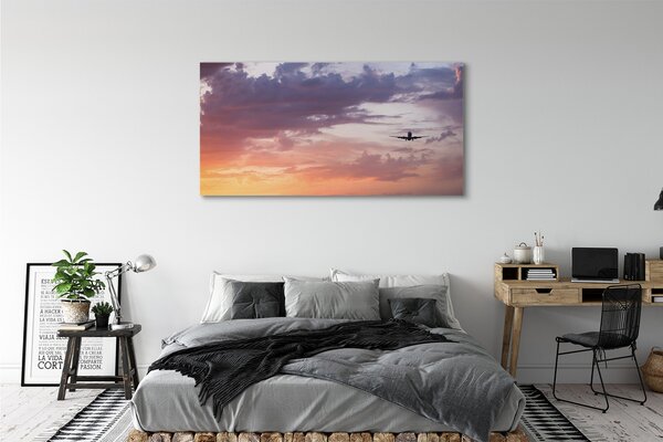 Obraz canvas na ścianę Lot wśród Nocnych Chmur