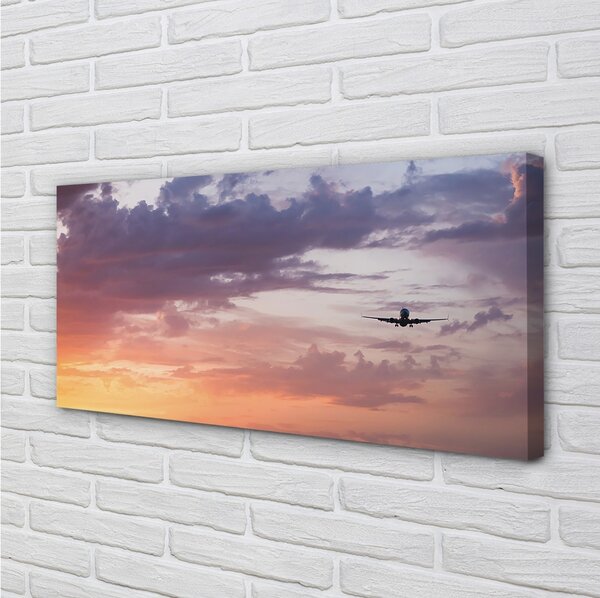 Obraz canvas na ścianę Lot wśród Nocnych Chmur