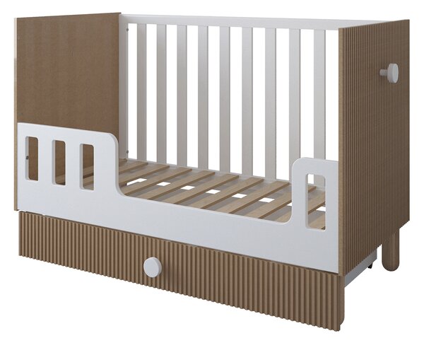 Zestaw mebli niemowlęcych Cozy LOFT Baby biały – łóżeczko, komoda, szafa, szafka
