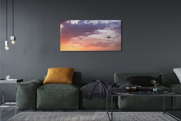 Obraz canvas na ścianę Lot wśród Nocnych Chmur