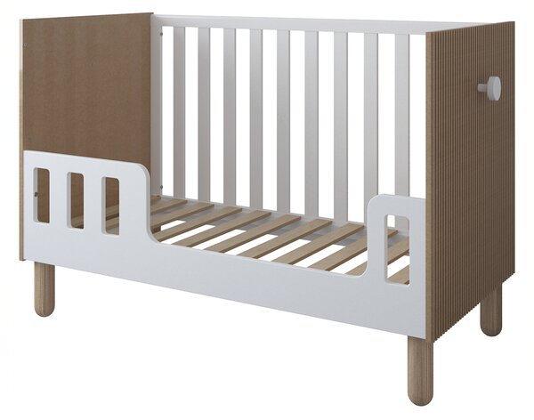 Zestaw mebli niemowlęcych Cozy LOFT Baby biały – łóżeczko, komoda, szafa, szafka