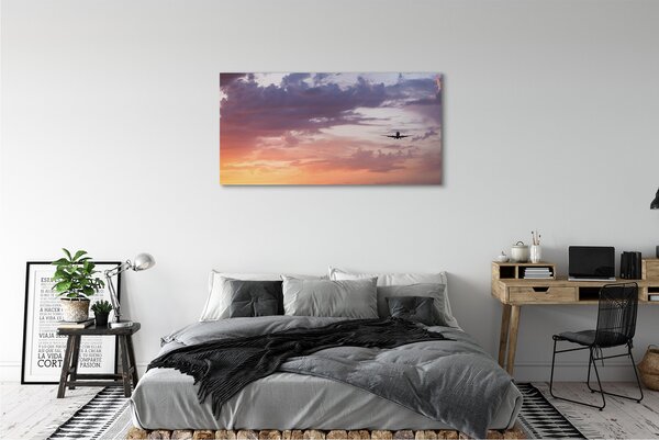 Obraz canvas na ścianę Lot wśród Nocnych Chmur