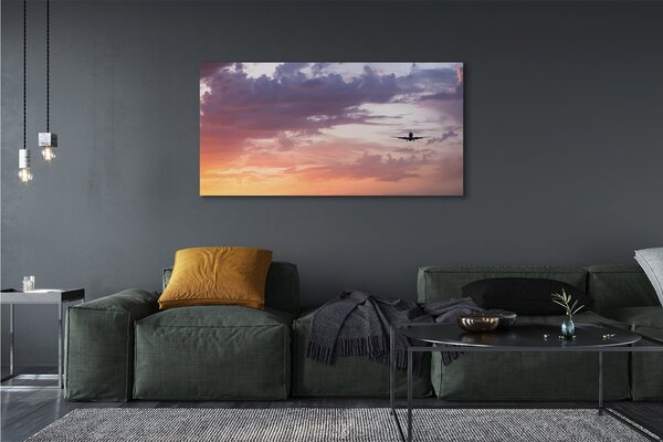Obraz canvas na ścianę Lot wśród Nocnych Chmur