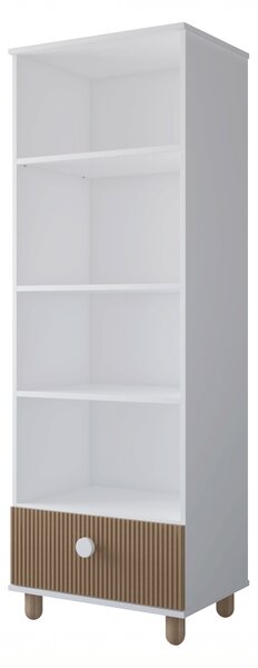 Zestaw mebli młodzieżowych Cozy LOFT Young biały - Łóżko 200x120, szafa, regał, komoda, biurko