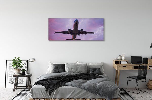 Obraz canvas na ścianę Samolot w Błękitnym Niebie