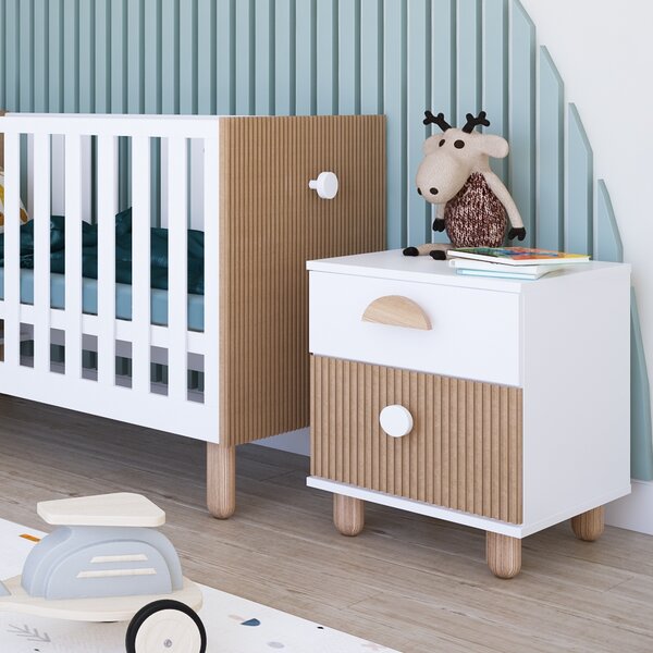 Szafka nocna Cozy LOFT - Biała