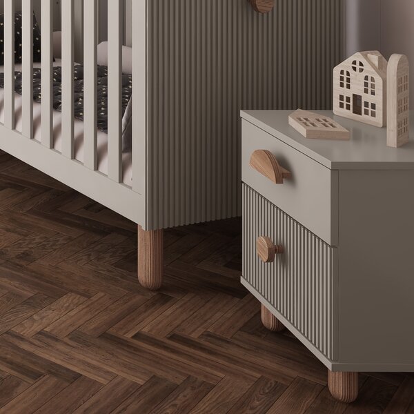 Zestaw mebli młodzieżowych Cozy LOFT Junior kaszmir - szafa, regał, komoda, biurko, szafka nocna