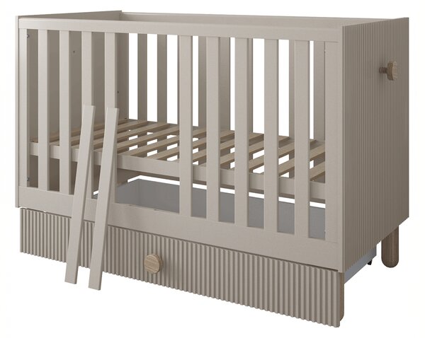 Zestaw mebli niemowlęcych Cozy LOFT Baby kaszmir – łóżeczko, komoda, szafa, szafka