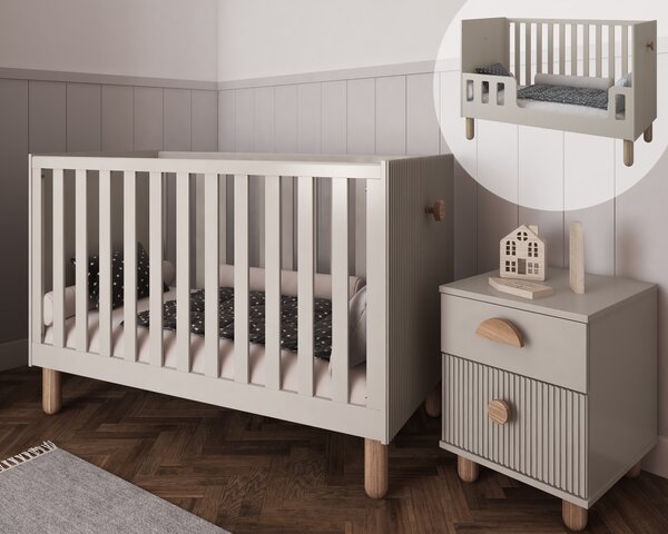 Łóżeczko 2w1 Cozy LOFT - Kaszmir