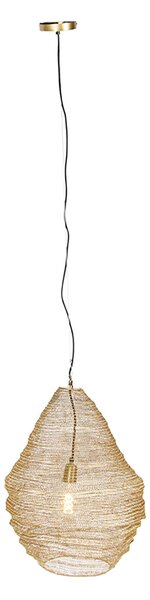 Orientalna lampa wisząca złota 45 cm - Nidum L Oswietlenie wewnetrzne
