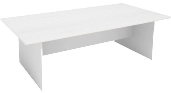 Stół konferencyjny do biura PRIMO WHITE, 240x120 cm, biały