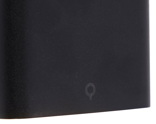 Nowoczesna lampa ścienna zewnętrzna czarna 11,5 cm z LED IP65 - Batt