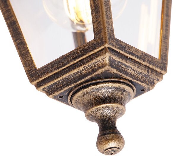 Lampa ścienna zewnętrzna złoto antyczne IP44 - Capital