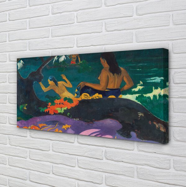 Obraz drukowany na płótnie Fatata te Miti (Nad morzem) - Paul Gauguin