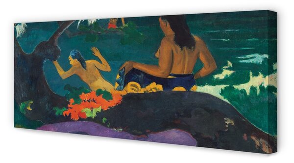 Obraz drukowany na płótnie Fatata te Miti (Nad morzem) - Paul Gauguin