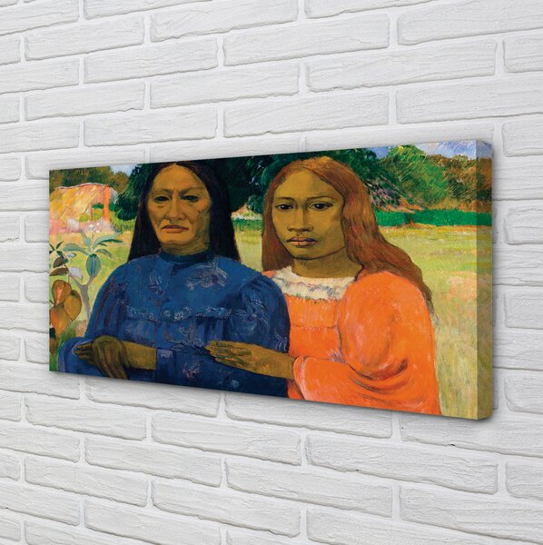 Obraz drukowany na płótnie Dwie kobiety - Paul Gauguin