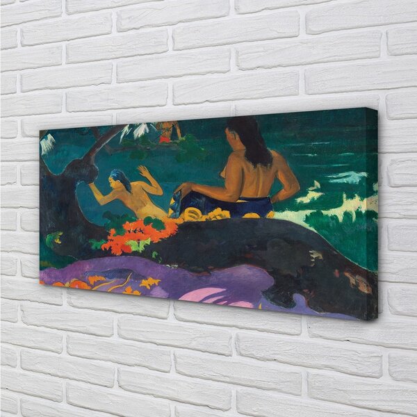 Obraz drukowany na płótnie Fatata te Miti (Nad morzem) - Paul Gauguin