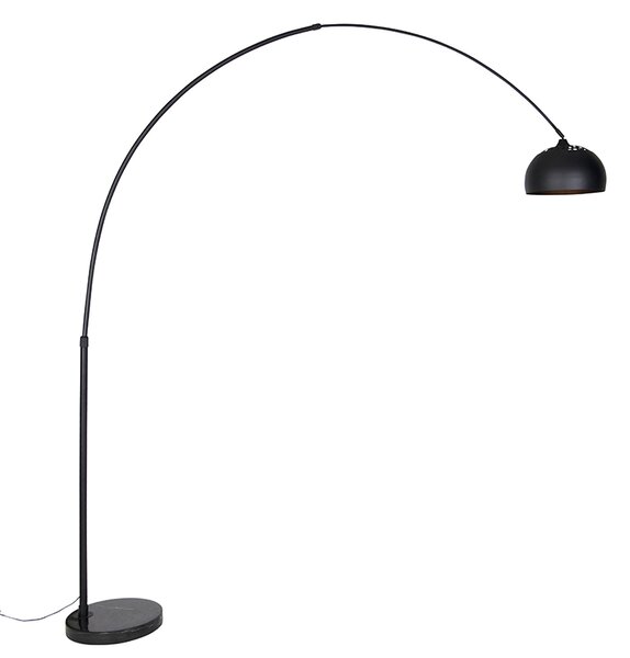 Nowoczesna lampa łukowa podłogowa czarna - XXL