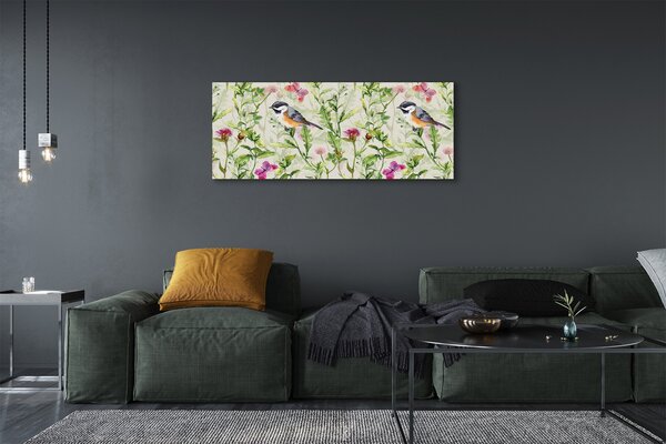 Obraz canvas na ścianę Ptak Ukryty w Trawie