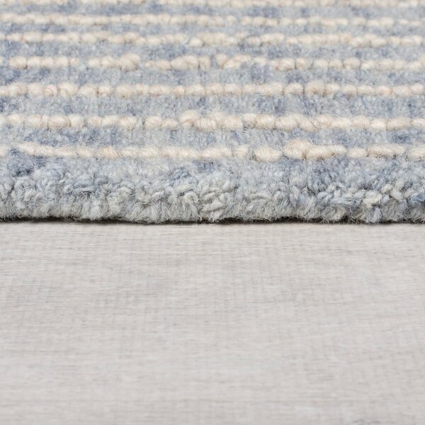Jasnoniebieski wełniany dywan tkany ręcznie 80x150 cm Memphis Wool – Flair Rugs