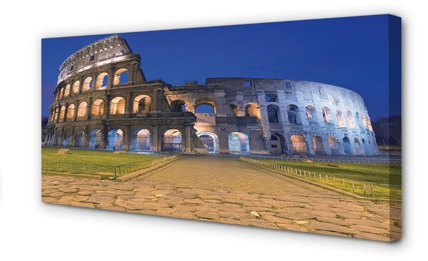 Obraz na płótnie Rzym Zachód słońca koloseum