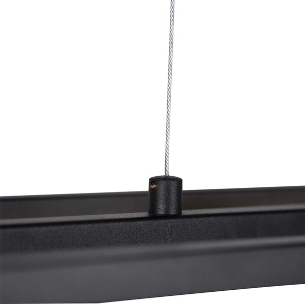 Inteligentna lampa wisząca industrialna czarna z 4 żarówkami Wi-Fi A60 - Cage