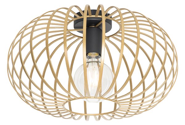 Designerska lampa sufitowa złota 39 cm - Johanna Oswietlenie wewnetrzne