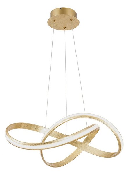 Designerska lampa wisząca złota z diodą LED 60 cm - Belinda Oswietlenie wewnetrzne