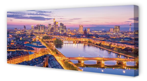 Fotoobraz na płótnie Nocna Panorama Berlina