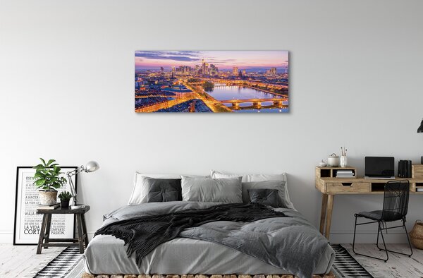 Fotoobraz na płótnie Nocna Panorama Berlina