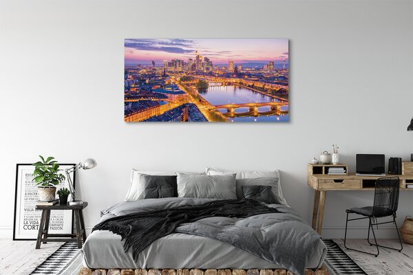 Fotoobraz na płótnie Nocna Panorama Berlina