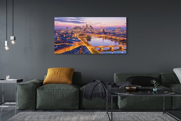 Fotoobraz na płótnie Nocna Panorama Berlina