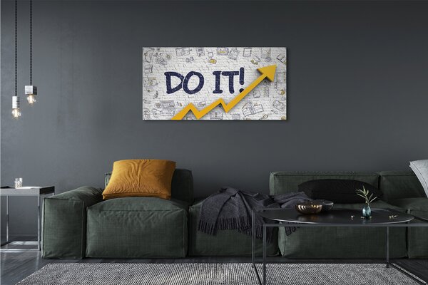 Fotoobraz na płótnie Motywacja: Napis "Do It"