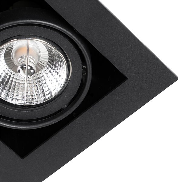 Inteligentny reflektor wpuszczany czarny 2-punktowy regulowany z 2 Wifi GU10 70mm - Oneon 70