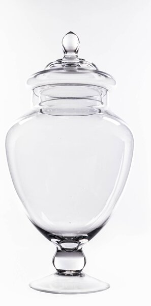 Słoik na cukierki, słój, szklany pojemnik z pokrywką, 30 cm