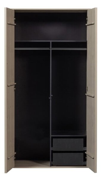 Kremowa szafa modułowa z litego drewna sosnowego 250x200 cm Daily – vtwonen