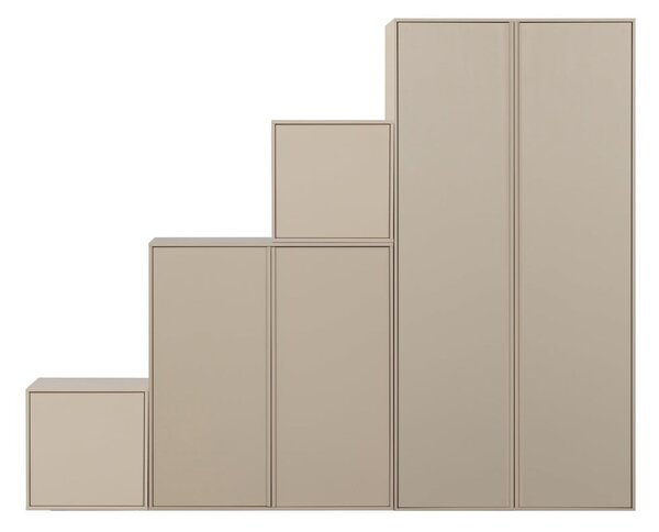 Kremowa szafa modułowa z litego drewna sosnowego 250x200 cm Daily – vtwonen
