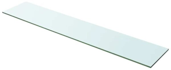 Szklany, bezbarwny panel, 100x20 cm