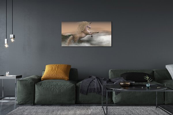 Fotoobraz na płótnie Jednorożec w Chmurach