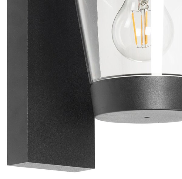 Nowoczesna lampa ścienna zewnętrzna czarna IP44 - Joren